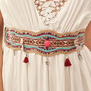 Brand New Boho Beaded Stretch Belt Bohemian Style Belt Summer Belt